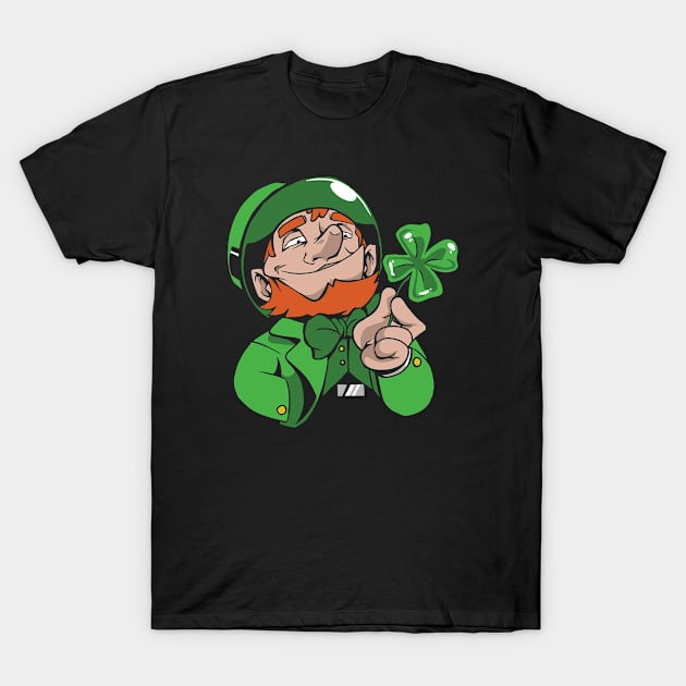 Lucky Leprechaun T-Shirt by EarlAdrian